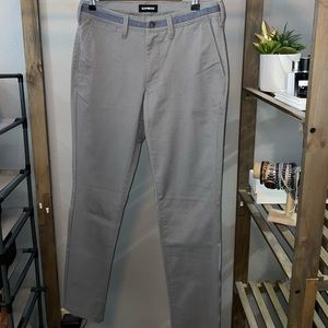 Express mens gray chino pants